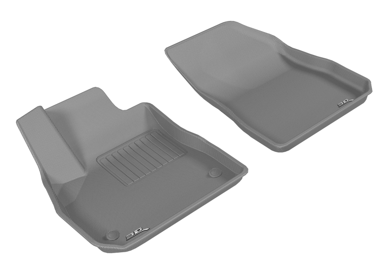 Chevrolet Malibu Floor Mats - Front - 3D MAXpider - Kagu - Gray - `16-`20